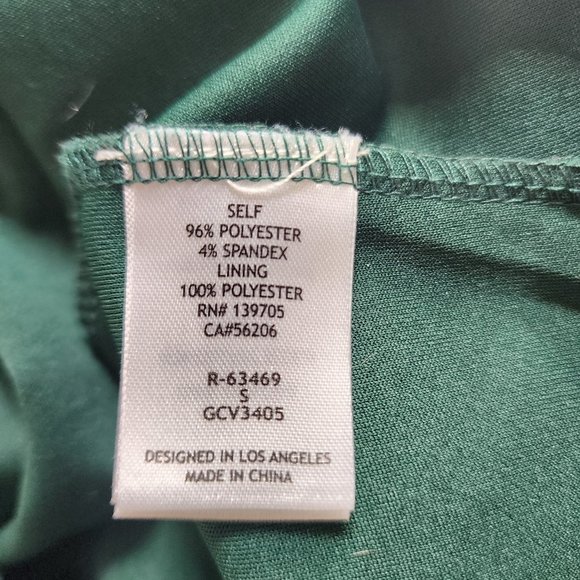 David's Bridal dark green asymmetrical dress, Size S, Like New - Picture 7 of 8